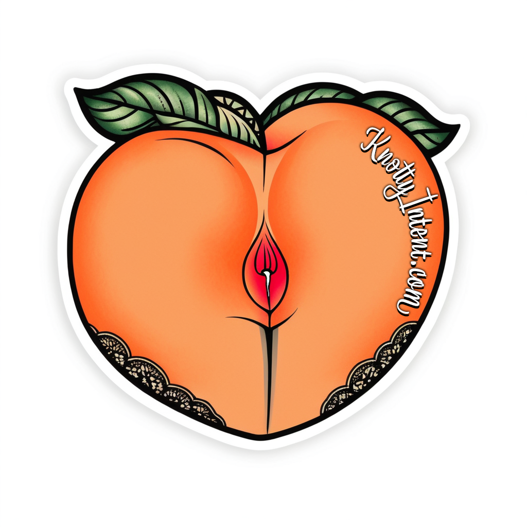 Naughty Dripping Peach Sticker image 1